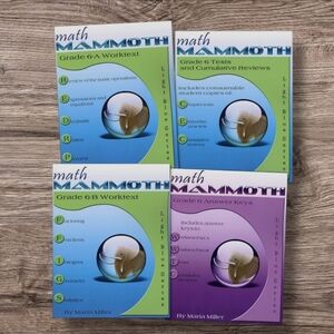 Math Mammoth Grade 6 Worktext and Answer Keys